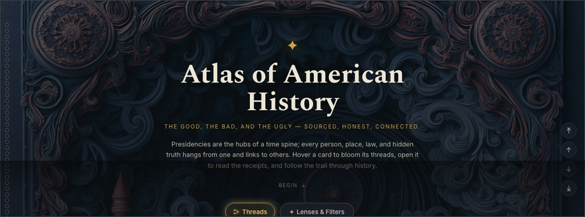 Atlas of American History — nodes along one line